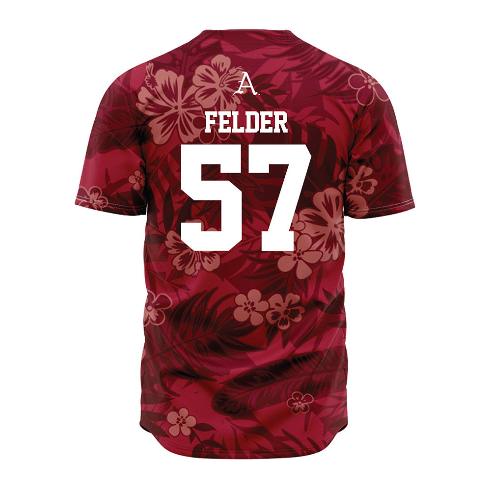 Arkansas - NCAA Baseball : Ross Felder - Red Jersey-1