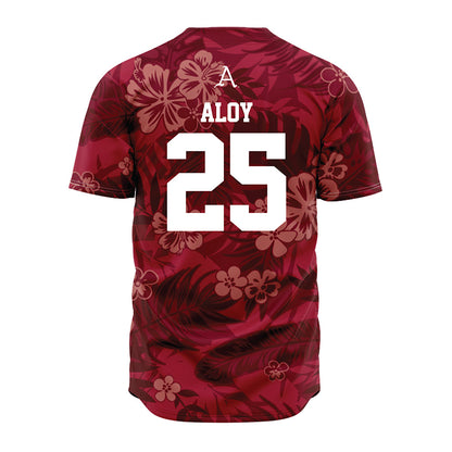 Arkansas - NCAA Baseball : Kuhio Aloy - Red Jersey-1