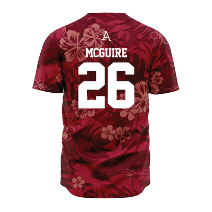 Arkansas - NCAA Baseball : Tate McGuire - Red Jersey-1