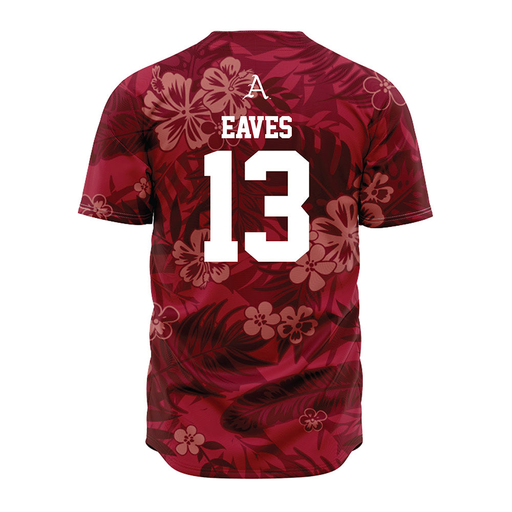 Arkansas - NCAA Baseball : Steele Eaves - Red Jersey-1