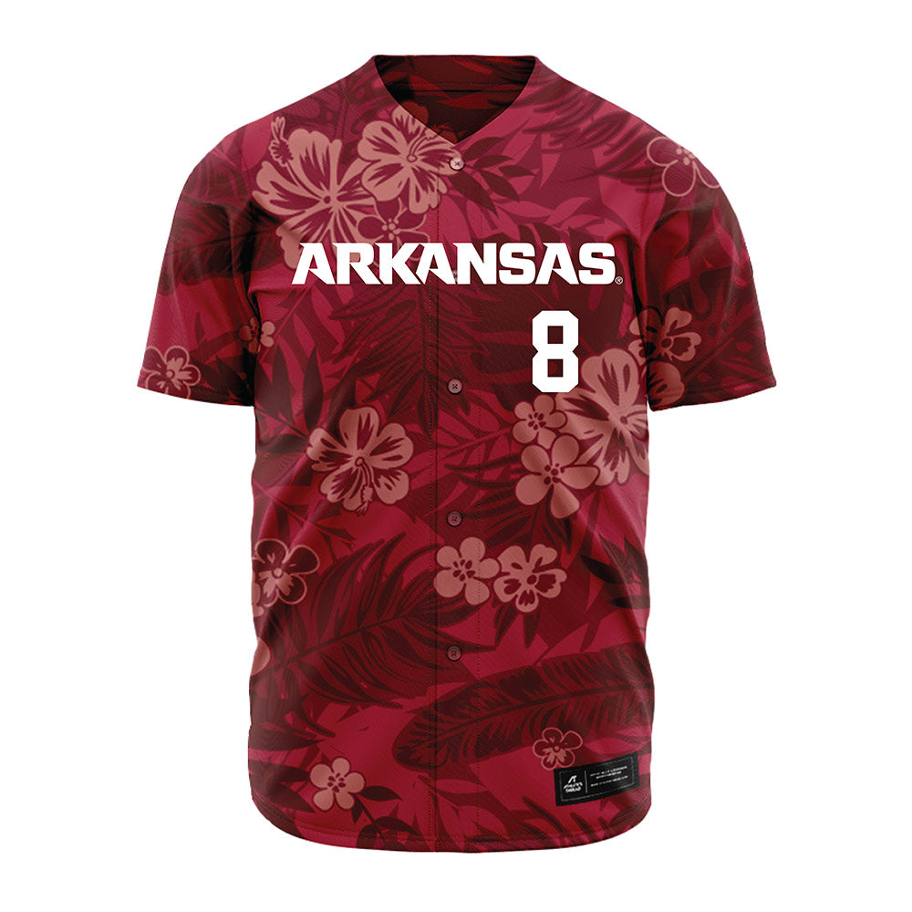 Arkansas - NCAA Baseball : Camden Kozeal - Red Jersey-0