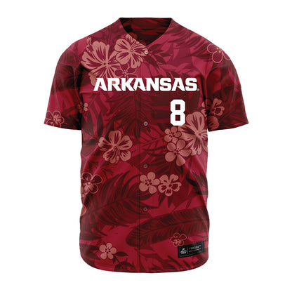Arkansas - NCAA Baseball : Camden Kozeal - Red Jersey-0