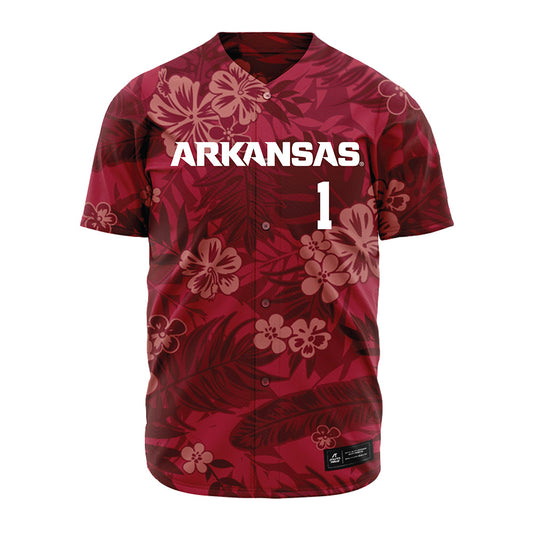 Arkansas - NCAA Baseball : Carson Brumbaugh - Red Jersey-0