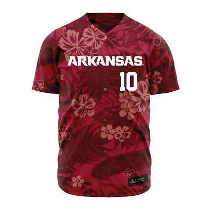 Arkansas - NCAA Baseball : Tyler Holland - Red Jersey-0