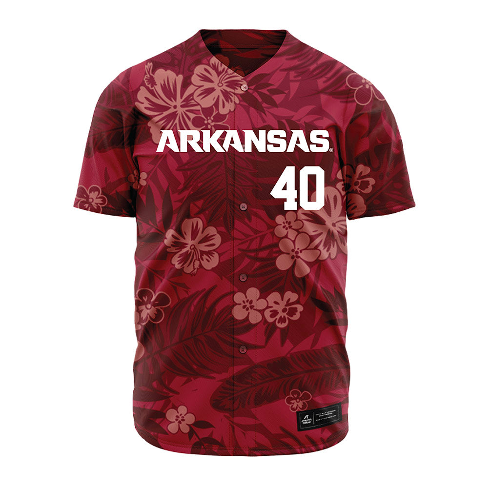 Arkansas - NCAA Baseball : James DeCremer - Red Jersey-0