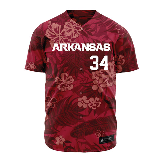 Arkansas - NCAA Baseball : Joey Lorenzini - Red Jersey-0