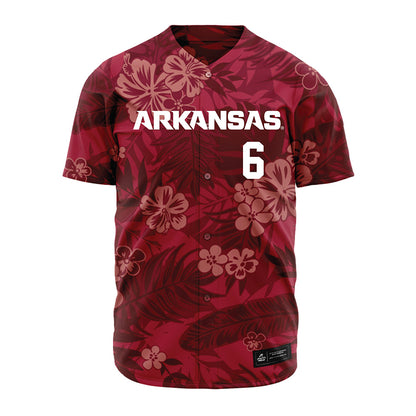 Arkansas - NCAA Baseball : Gabe Fraser - Red Jersey-0
