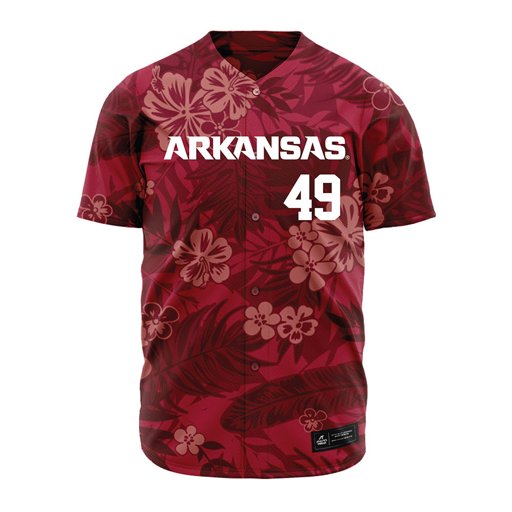 Arkansas - NCAA Baseball : Jackson Farrell - Red Jersey-0