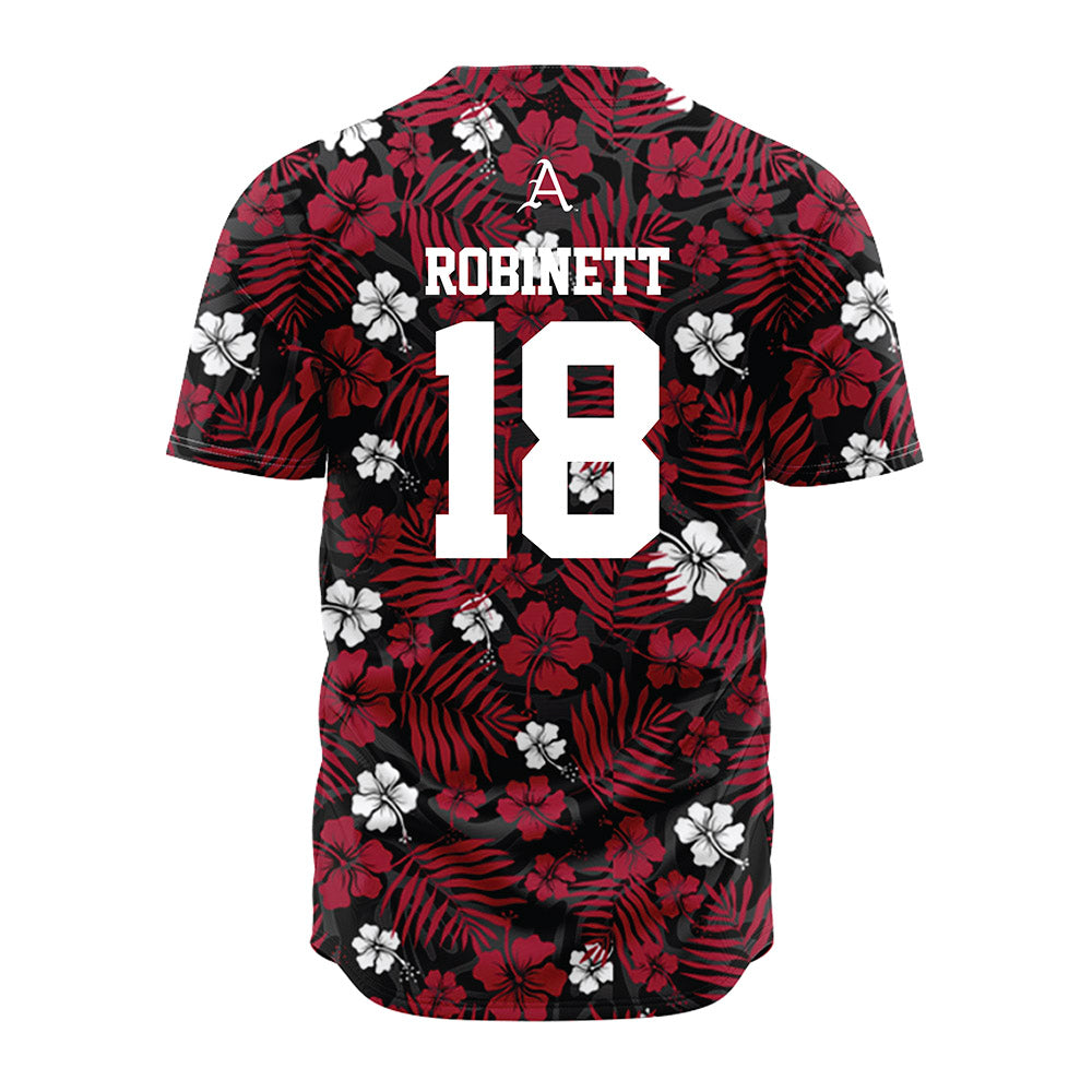 Arkansas - NCAA Baseball : Reese Robinett - Red Jersey-1