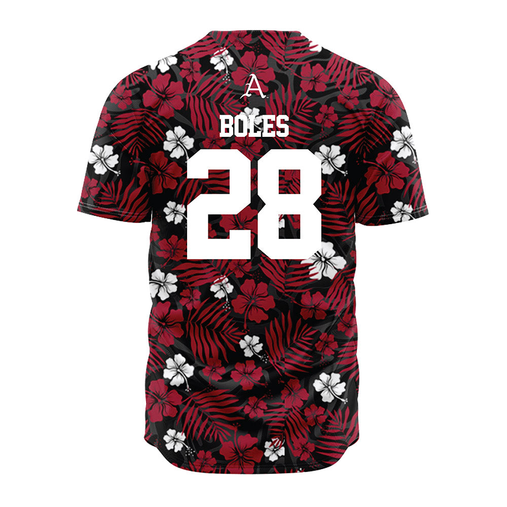 Arkansas - NCAA Baseball : Carson Boles - Red Jersey-1