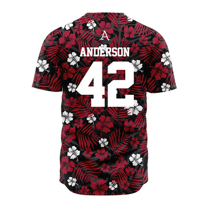 Arkansas - NCAA Baseball : Michael Anderson - Red Jersey-1