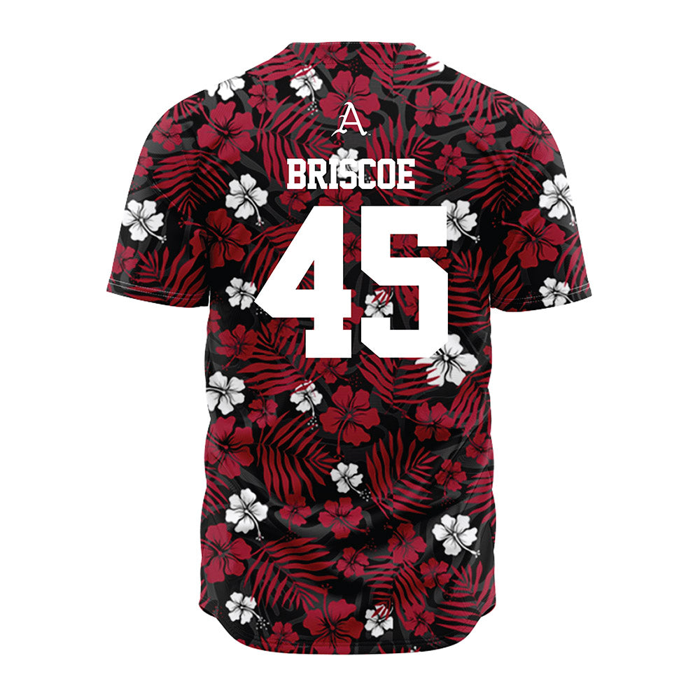 Arkansas - NCAA Baseball : Tye Briscoe - Red Jersey-1