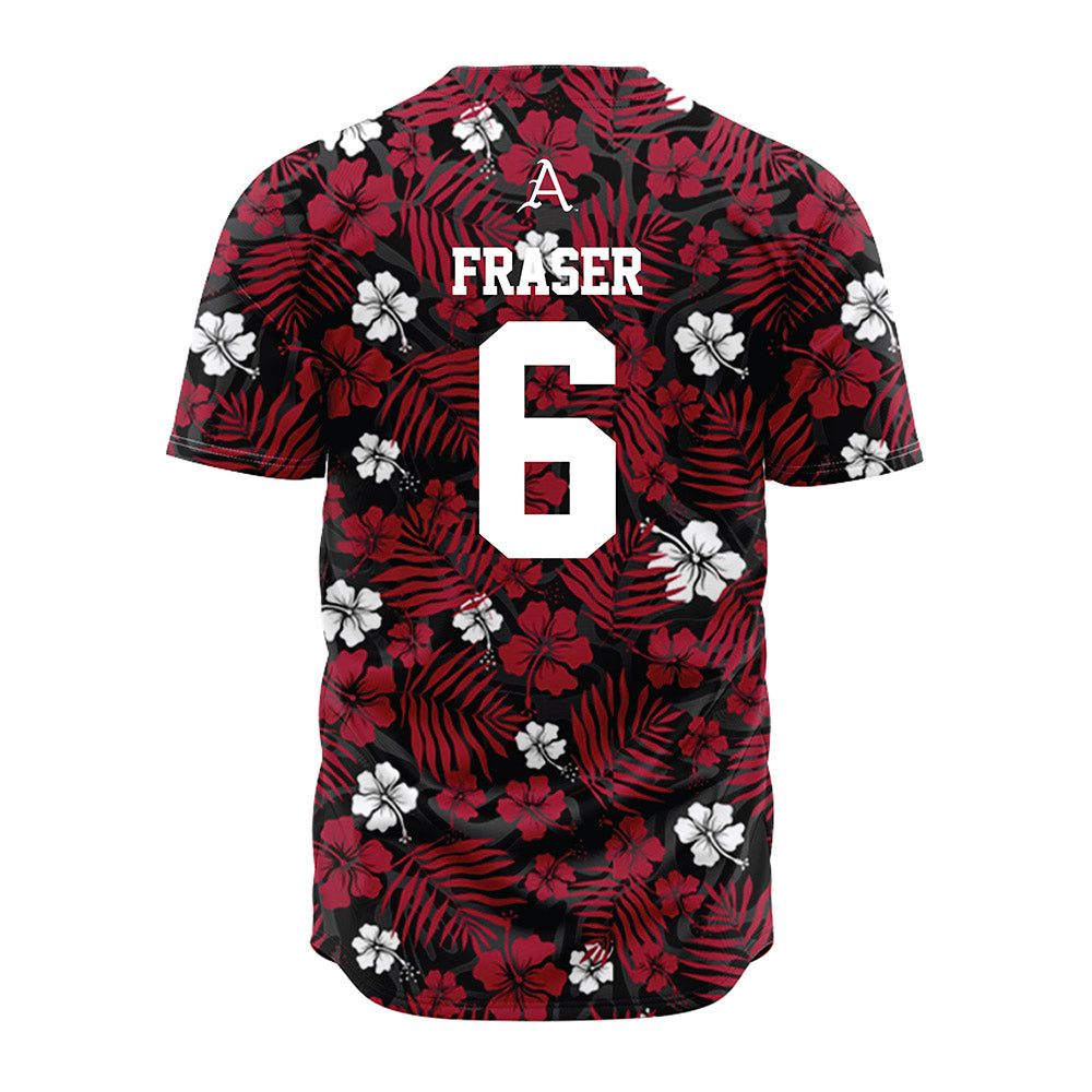 Arkansas - NCAA Baseball : Gabe Fraser - Red Jersey-1