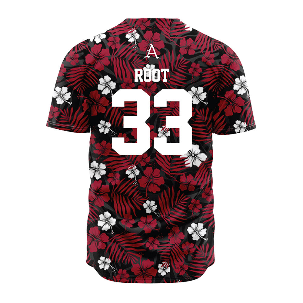 Arkansas - NCAA Baseball : Zach Root - Red Jersey-1