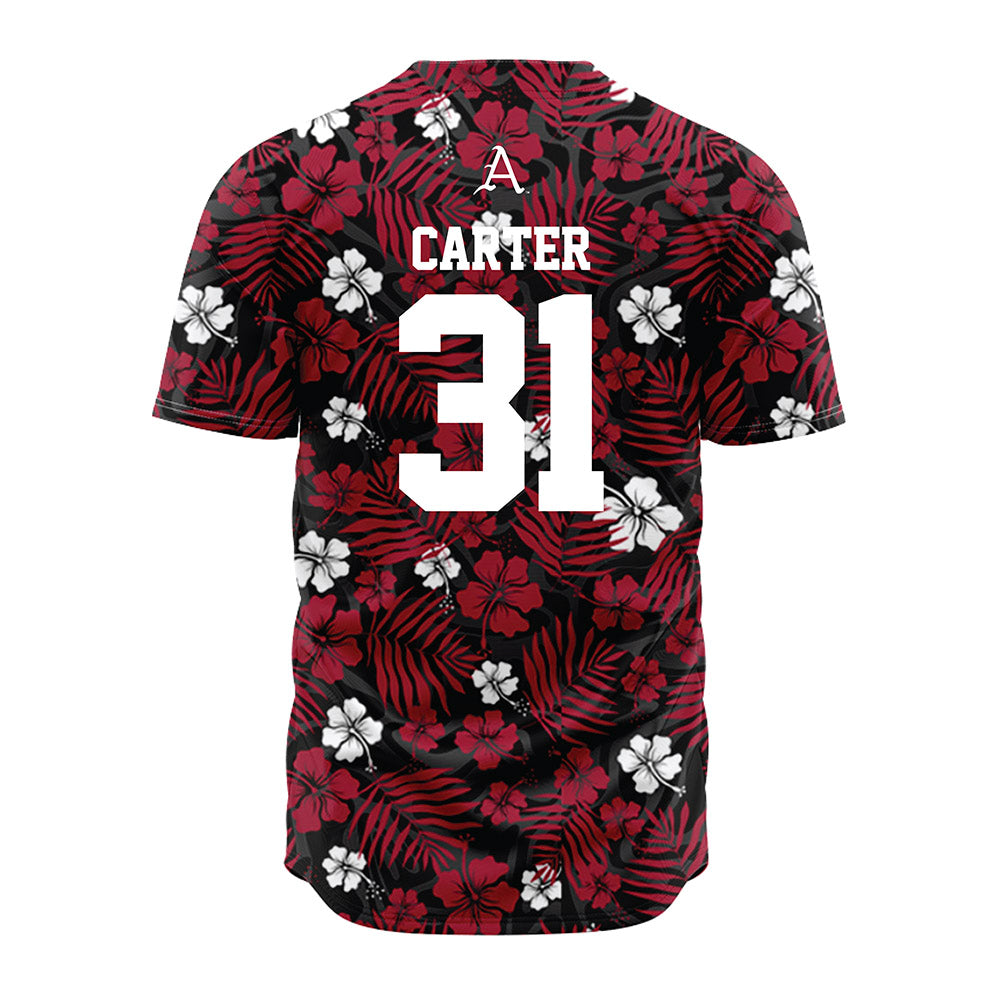 Arkansas - NCAA Baseball : Dylan Carter - Red Jersey-1