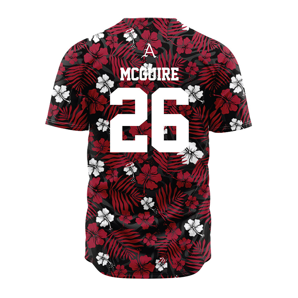 Arkansas - NCAA Baseball : Tate McGuire - Red Jersey-1
