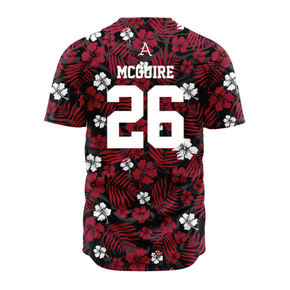 Arkansas - NCAA Baseball : Tate McGuire - Red Jersey-1