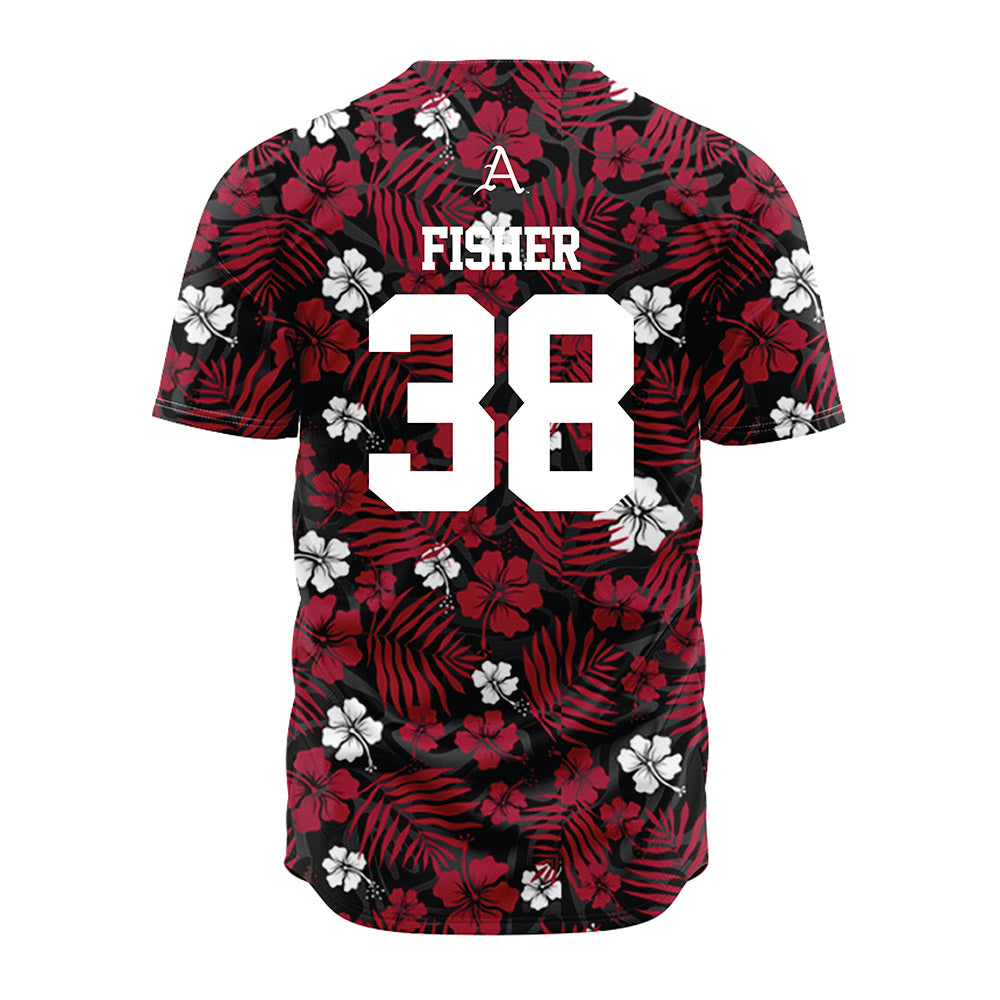 Arkansas - NCAA Baseball : Colin Fisher - Red Jersey-1