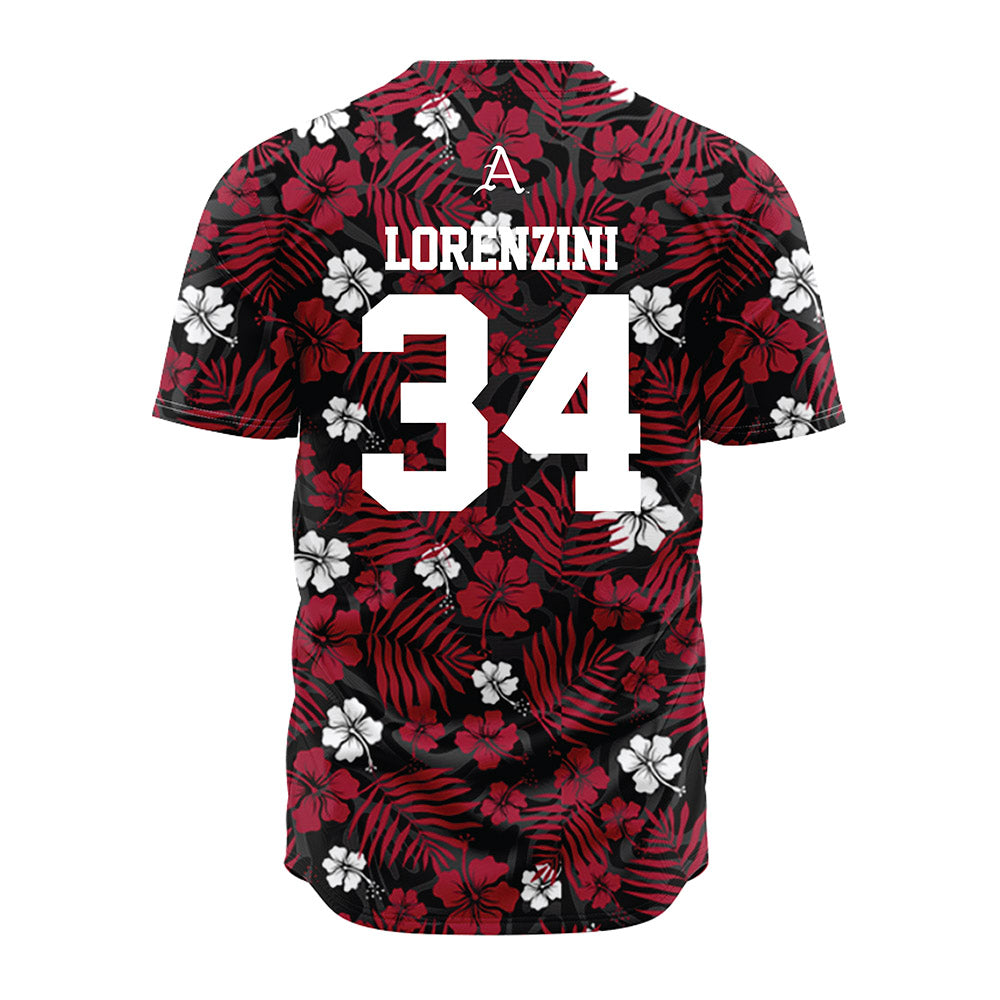 Arkansas - NCAA Baseball : Joey Lorenzini - Red Jersey-1