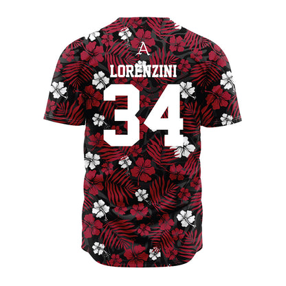 Arkansas - NCAA Baseball : Joey Lorenzini - Red Jersey-1