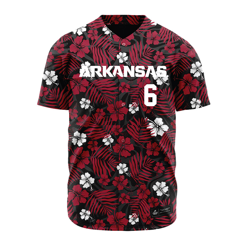 Arkansas - NCAA Baseball : Gabe Fraser - Red Jersey-0