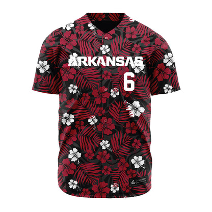 Arkansas - NCAA Baseball : Gabe Fraser - Red Jersey-0