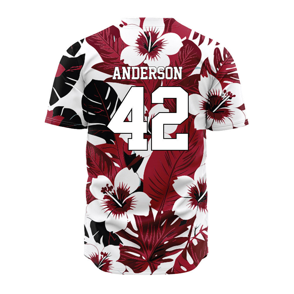 Arkansas - NCAA Baseball : Michael Anderson - Aloha Jersey-1