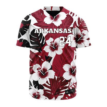 Arkansas - NCAA Baseball : Landon Schaefer - Aloha Jersey-0