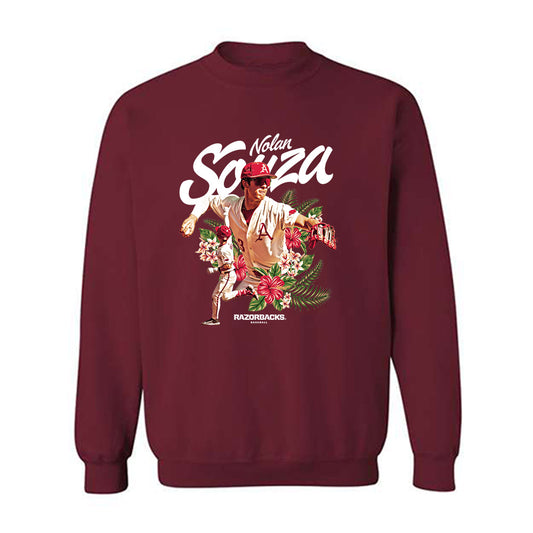 Arkansas - NCAA Baseball : Nolan Souza - Crewneck Sweatshirt-0