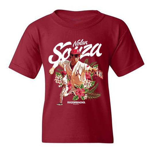 Arkansas - NCAA Baseball : Nolan Souza - Youth T-Shirt-0