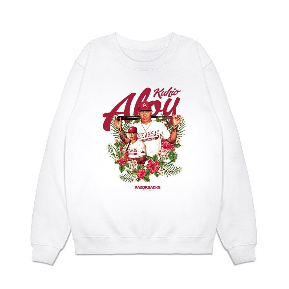 Arkansas - NCAA Baseball : Kuhio Aloy - Collage Premium Crewneck Sweatshirt-0