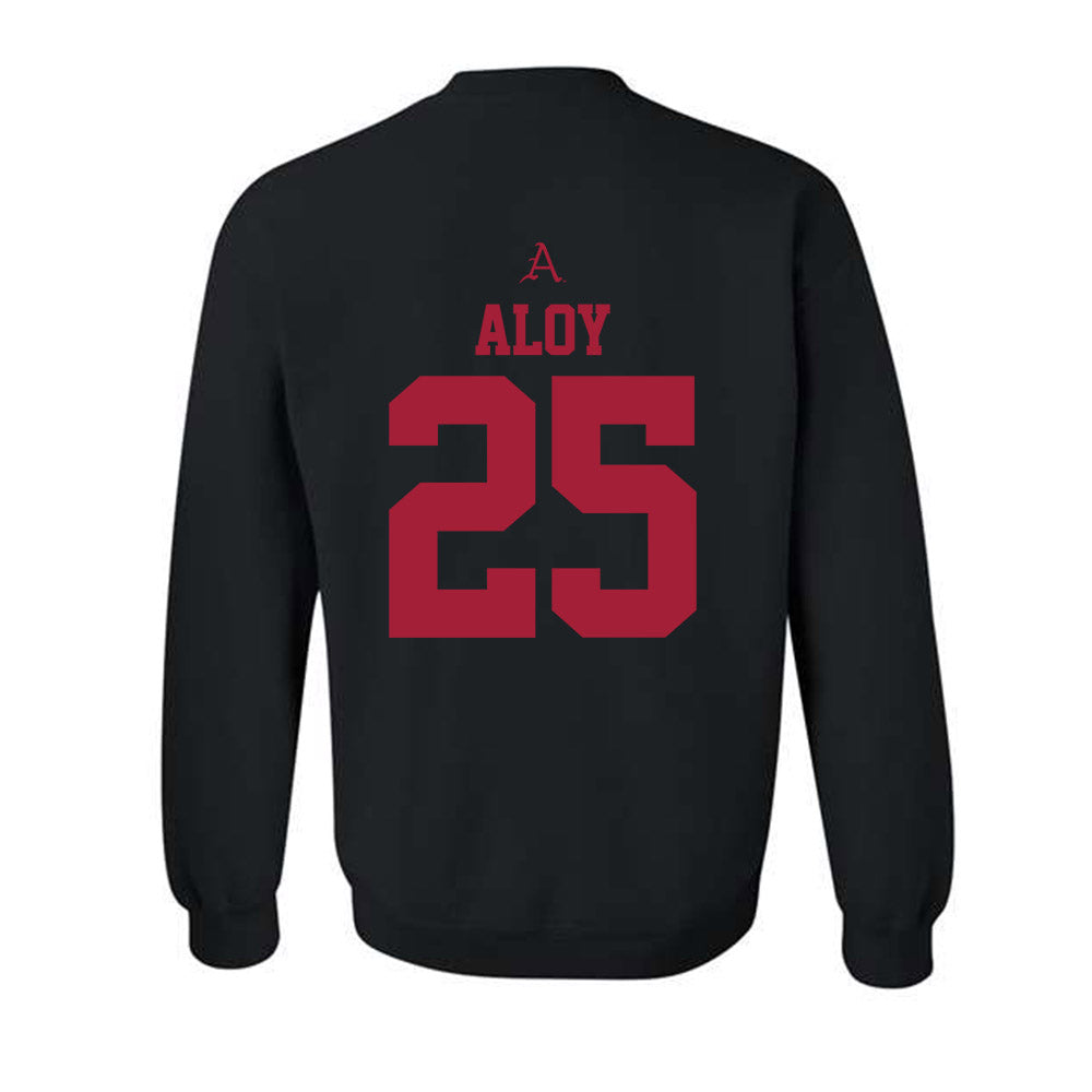 Arkansas - NCAA Baseball : Kuhio Aloy - Crewneck Sweatshirt-1
