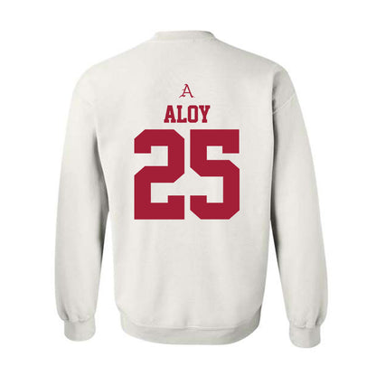 Arkansas - NCAA Baseball : Kuhio Aloy - Crewneck Sweatshirt-1