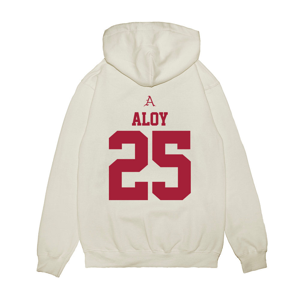 Arkansas - NCAA Baseball : Kuhio Aloy - Classic Fashion Shersey Premium Hooded Sweatshirt-1