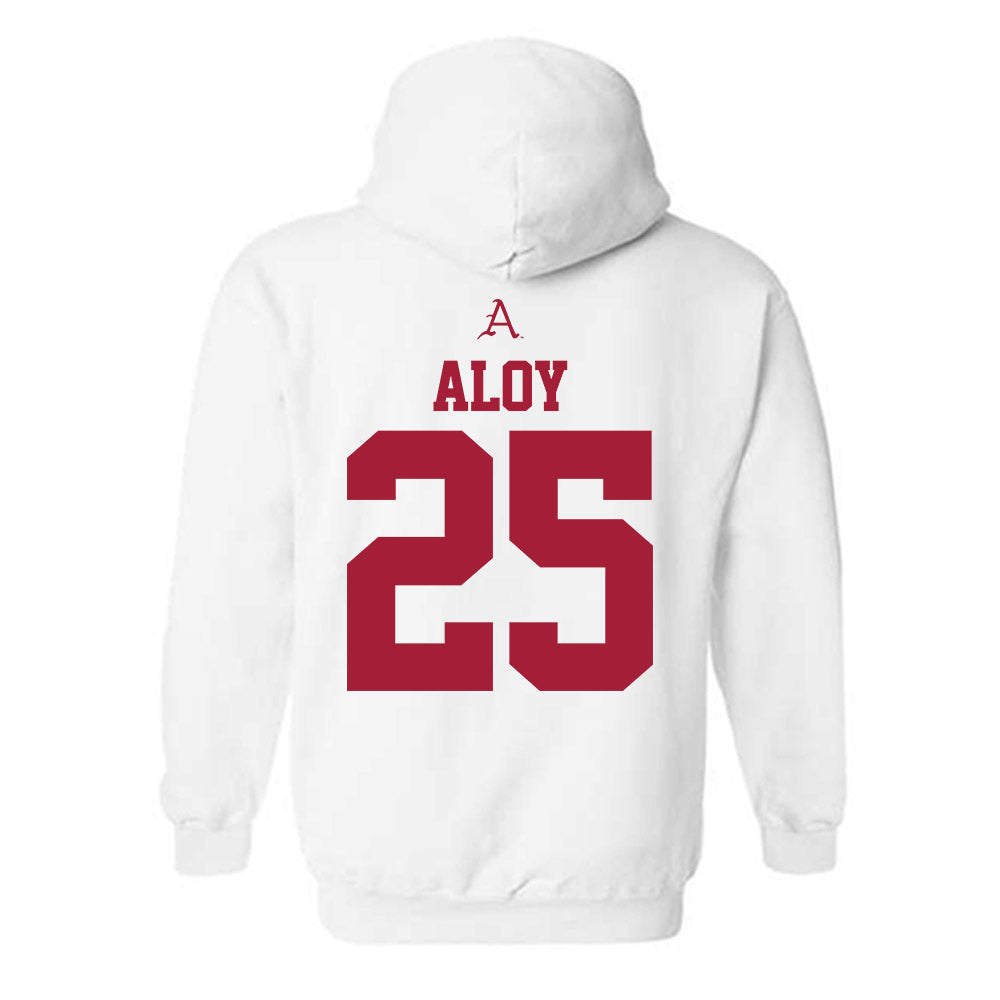 Arkansas - NCAA Baseball : Kuhio Aloy - Classic Fashion Shersey Hooded Sweatshirt-1