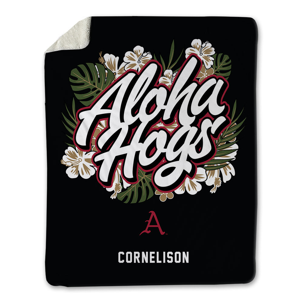 Arkansas - NCAA Baseball : Luke Cornelison - Blanket-0