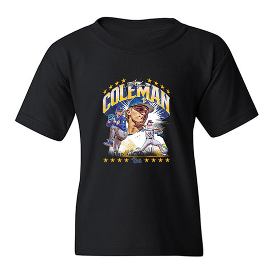 Pittsburgh - NCAA Baseball : Aidan Coleman - Collage Youth T-Shirt-0