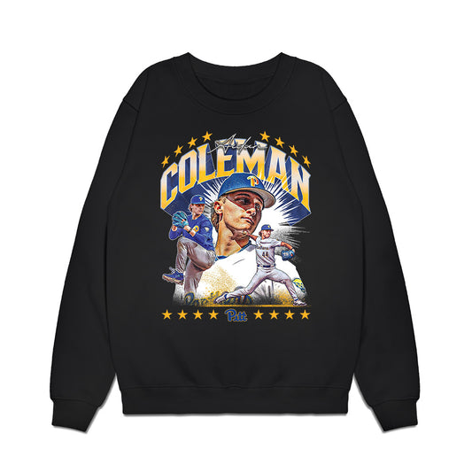 Pittsburgh - NCAA Baseball : Aidan Coleman - Collage Premium Crewneck Sweatshirt-0