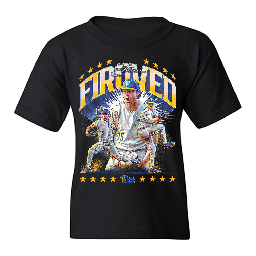 Pittsburgh - NCAA Baseball : Ethan Firoved - Youth T-Shirt-0