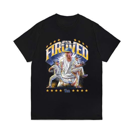 Pittsburgh - NCAA Baseball : Ethan Firoved - Comfort Colors T-Shirt-0