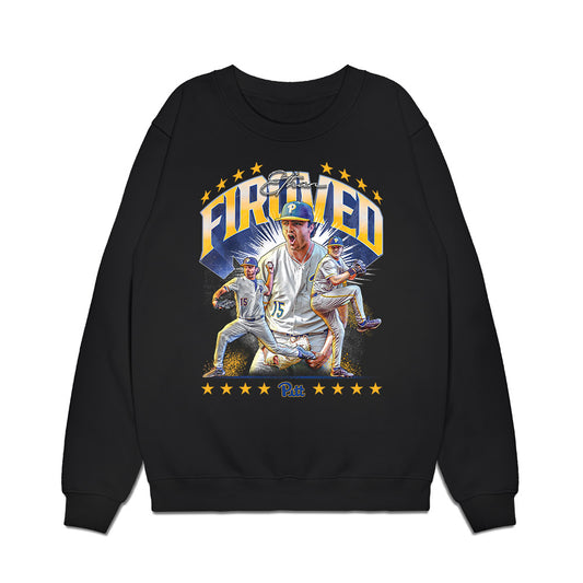 Pittsburgh - NCAA Baseball : Ethan Firoved - Premium Crewneck Sweatshirt-0