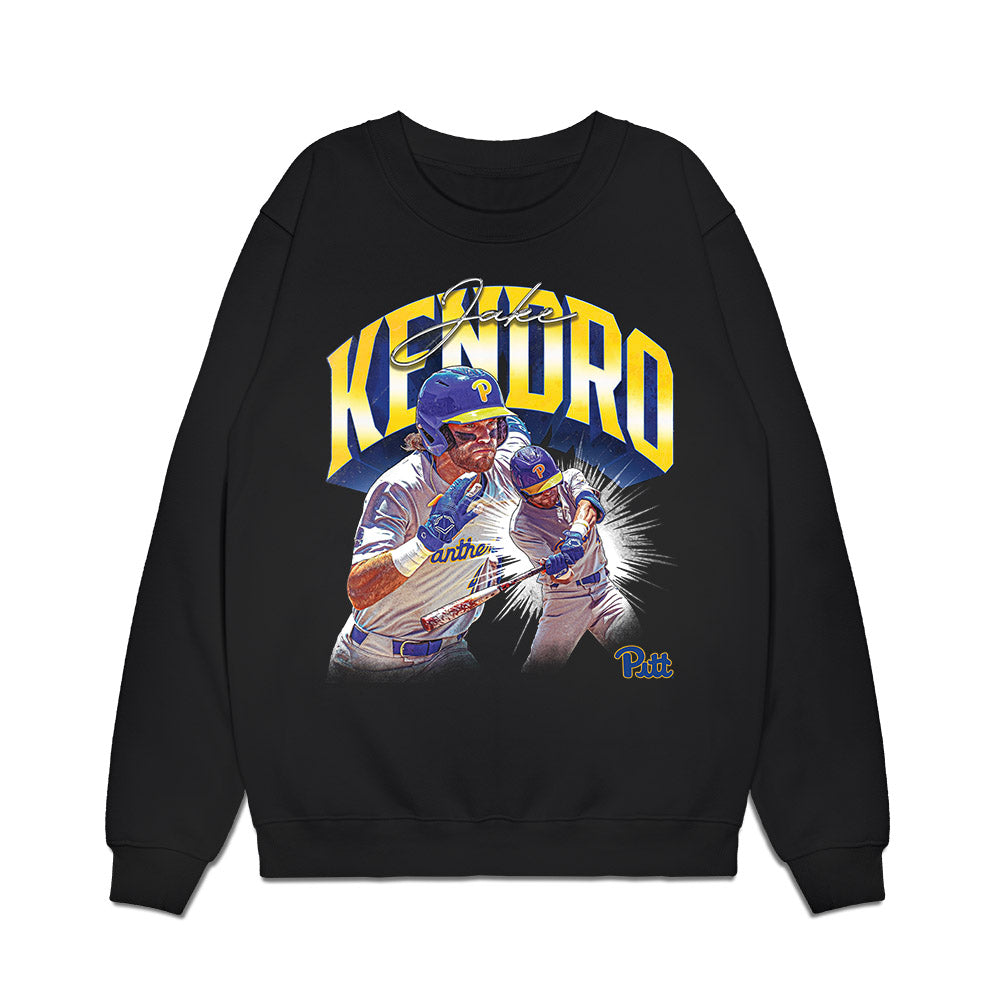 Pittsburgh - NCAA Baseball : Jacob Kendro - Premium Crewneck Sweatshirt-0