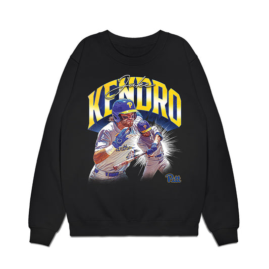 Pittsburgh - NCAA Baseball : Jacob Kendro - Premium Crewneck Sweatshirt-0