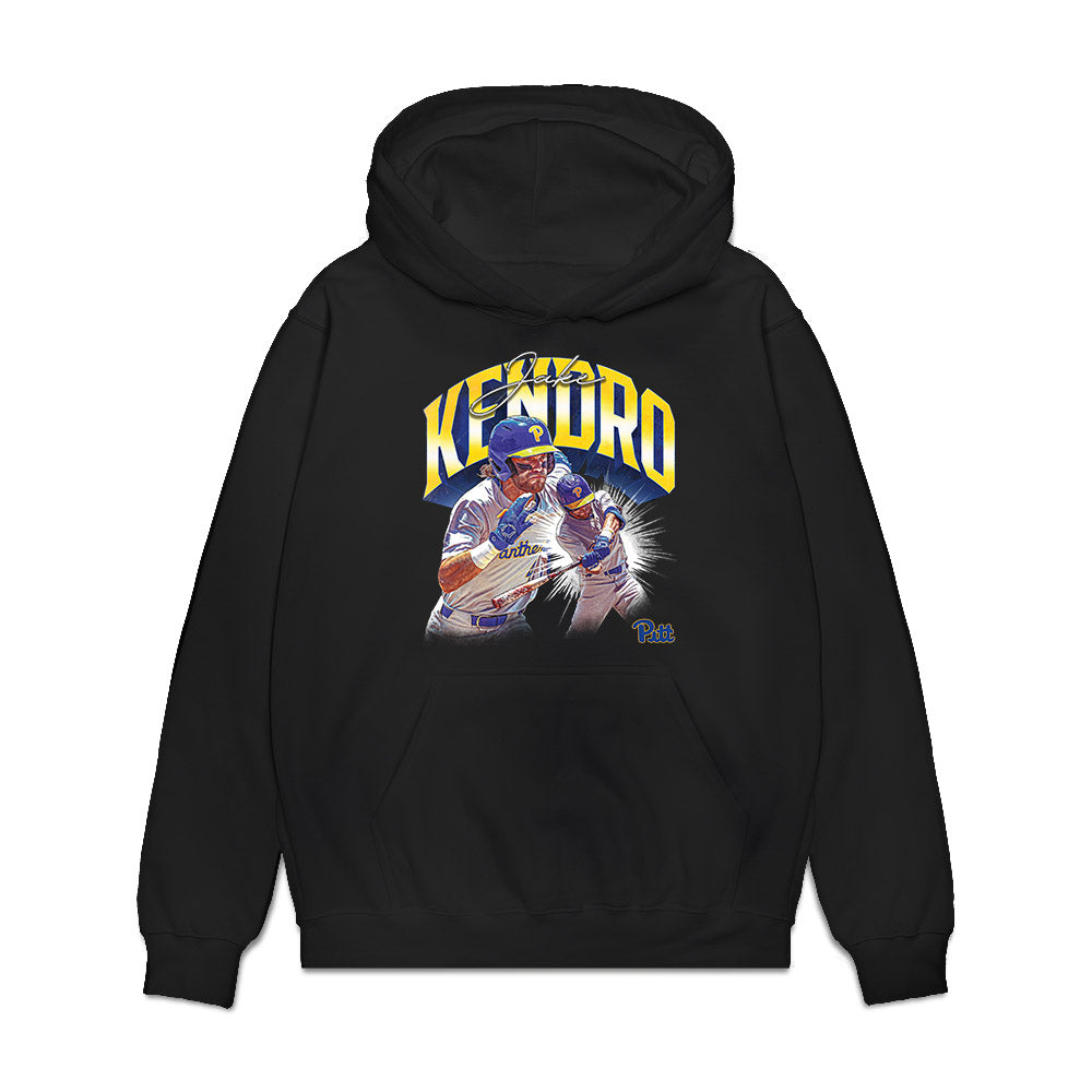Pittsburgh - NCAA Baseball : Jacob Kendro - Premium Hooded Sweatshirt-0