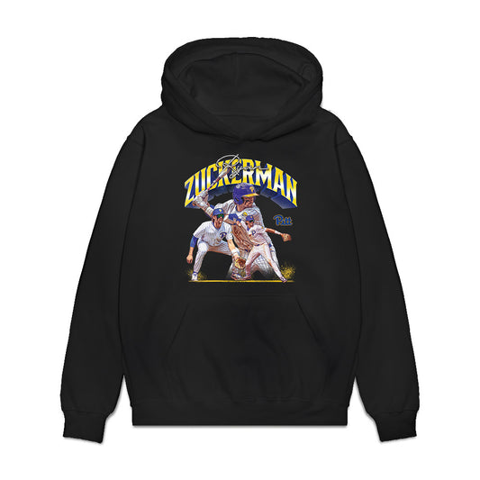 Pittsburgh - NCAA Baseball : Ryan Zuckerman - Collage Premium Hooded Sweatshirt-0