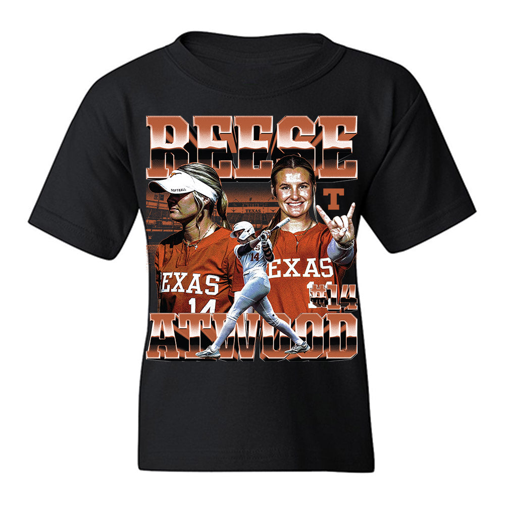 Texas - NCAA Softball : Reese Atwood - Collage Youth T-Shirt-0