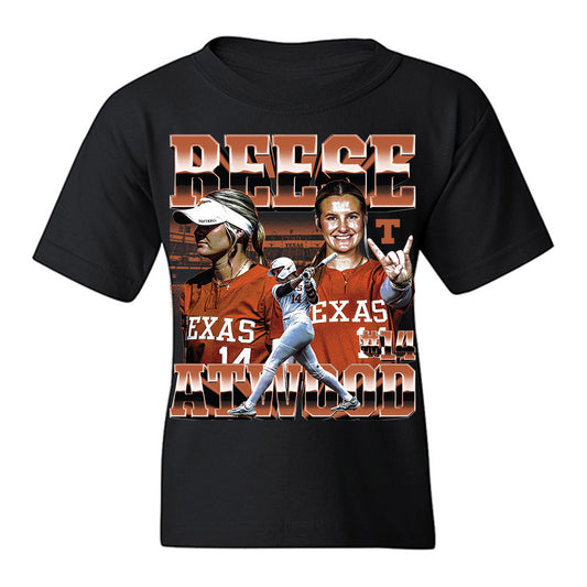 Texas - NCAA Softball : Reese Atwood - Collage Youth T-Shirt-0