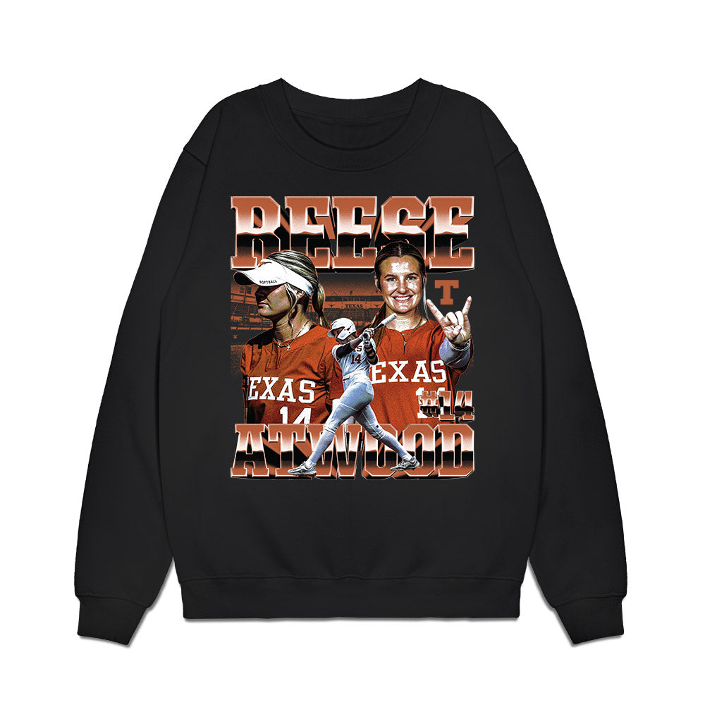 Texas - NCAA Softball : Reese Atwood - Collage Premium Crewneck Sweatshirt-0