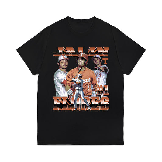 Texas - NCAA Baseball : jalin flores - Collage Comfort Colors T-Shirt-0