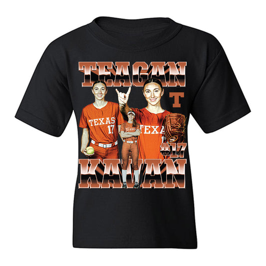 Texas - NCAA Softball : Teagan Kavan - Collage Youth T-Shirt-0